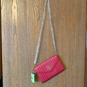 Badgley Mischka NWT Chevron Quilted Crossbody Bag